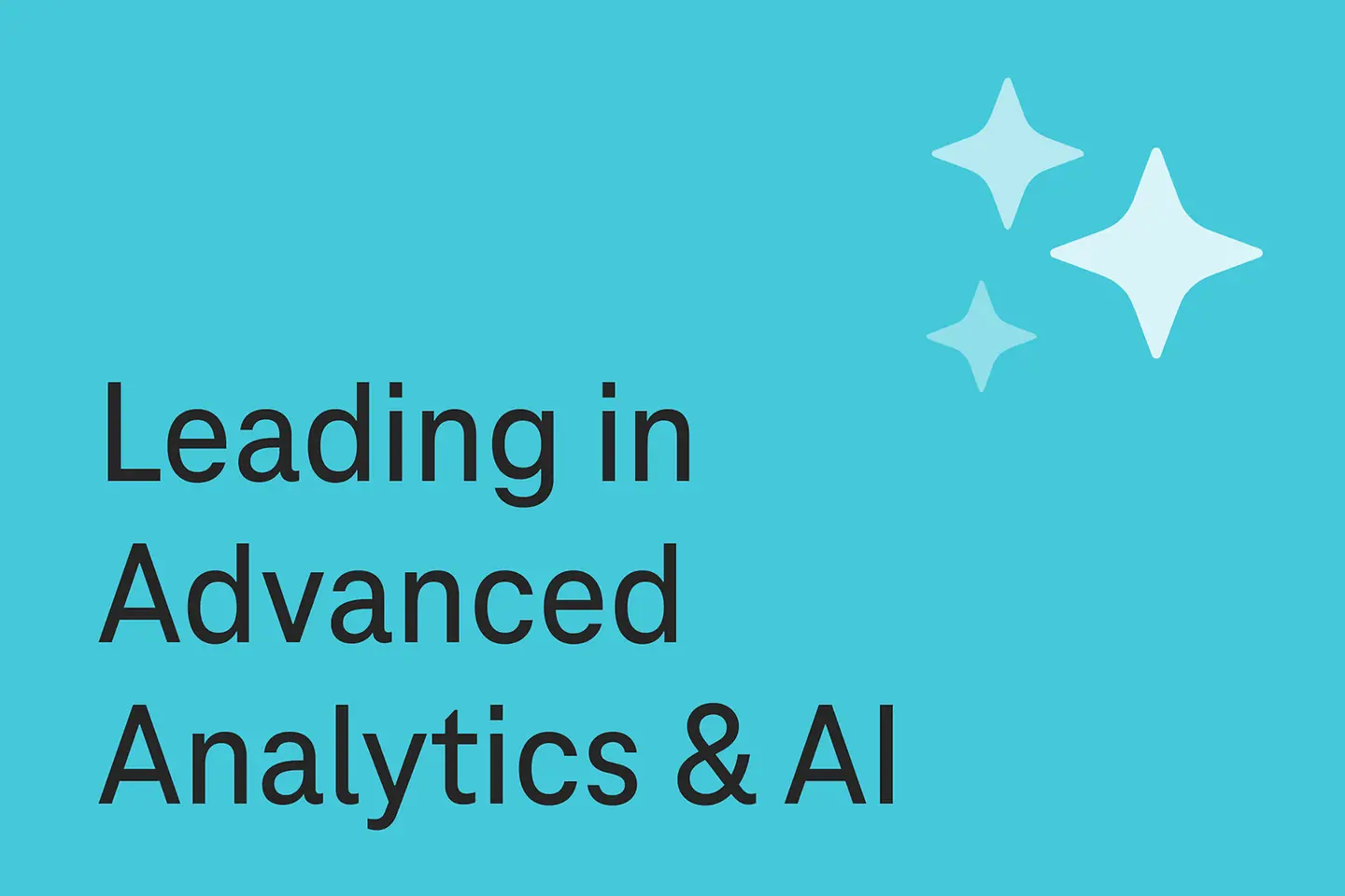 Analytics and AI