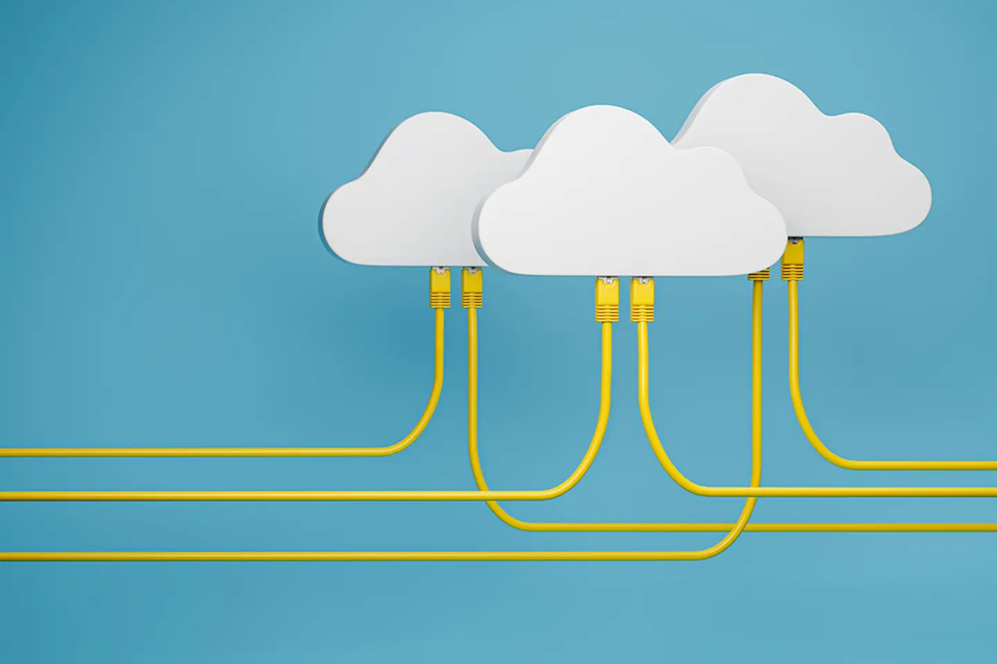 Imagen de animación de computación en la nube