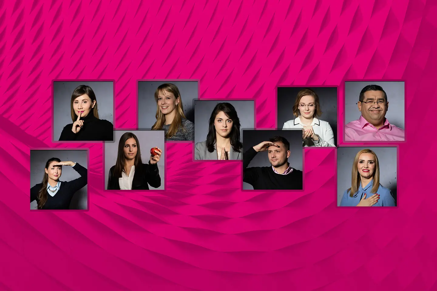 Diversas fotos de personas que representan el cumplimiento
