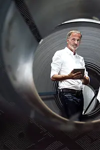 Uso profesional de tabletas en una fábrica
