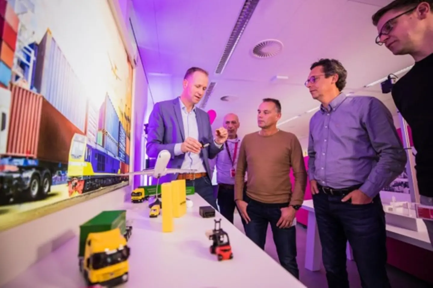 Visitantes en el Centro de Innovación de Utrecht